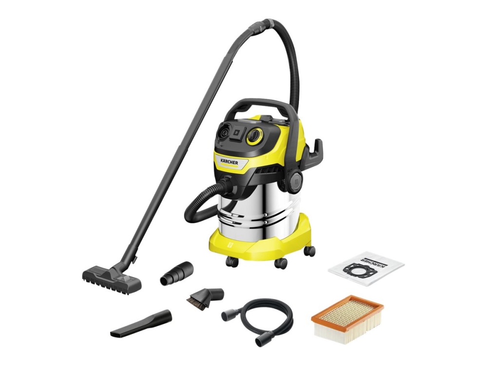 Kärcher WD 5 P S V-25/5/22 Workshop - Støvsuger - kanister - pose / uten pose - gul