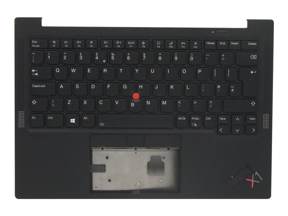 Sunrex Notebooks Udskiftningstastatur Med Trackpoint Bagbelyst Uk Med Topdække For Thinkpad X1 Carbon Gen 9 20xw 20xx