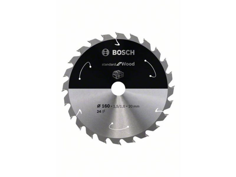 Bosch RUNDSAVKLINGE ACCU STD TRÆ 160X20MM 24T