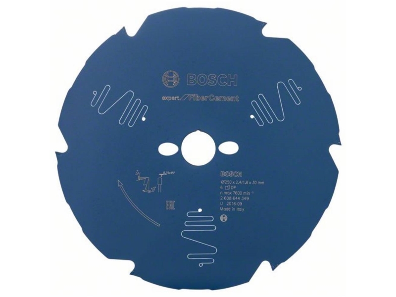 Bosch Rundsavkl 250X30x2,4Mm 6T Exp Fiber Ceme
