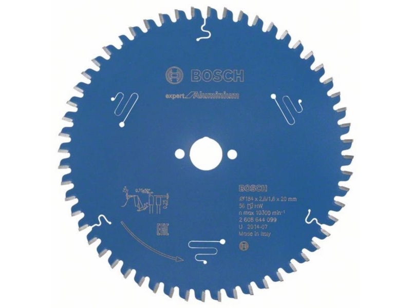 Bosch RUNDSAVKLINGE 184X20X2,6MM 56T EXP ALU | Elverktyg - Sågblad - Cirkelsågsklinga | GameStuff