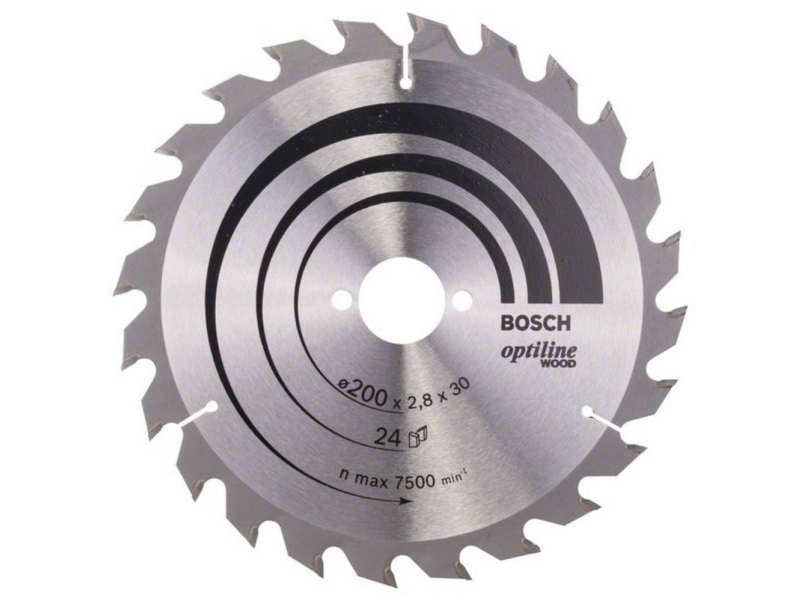Bosch RUNDSAVKLINGE OPTILINE 200X2,8X30MM 24T