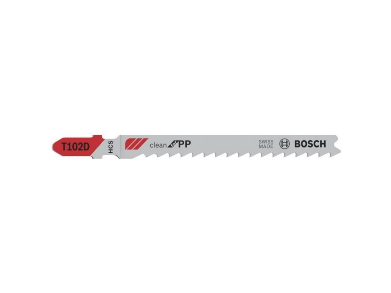 Bosch Clean for PP - Stiksavklinge - 100mm - T102D - 2608667444 - 5 Stk.