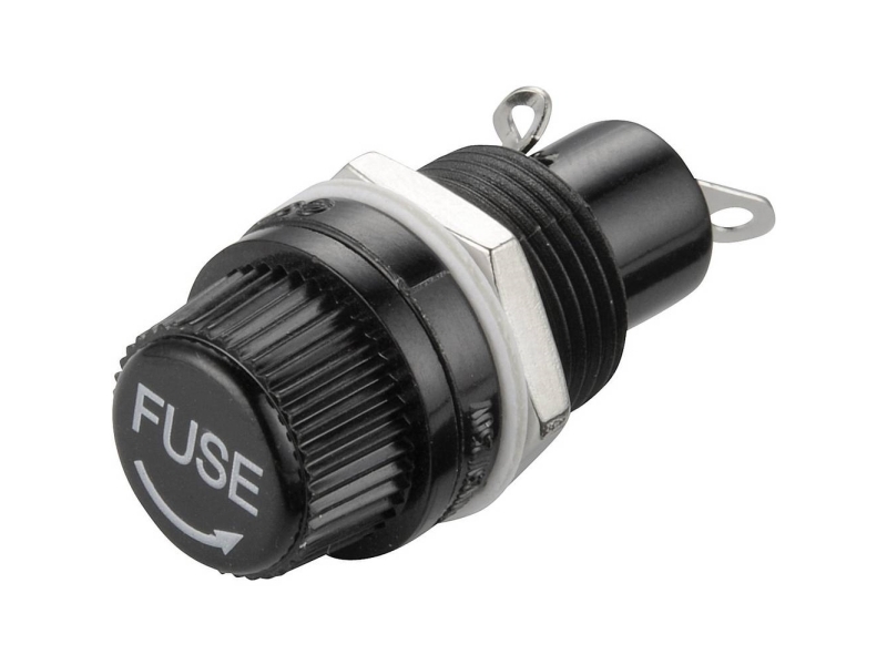 TRU COMPONENTS TC-R3-12 Sikringsholder Passer til Finsikring 5 x 20 mm 10 A 250 V/AC 1 stk | EL Artiklar - Andra EL - Säkringsgrupper och säkringar | GameStuff