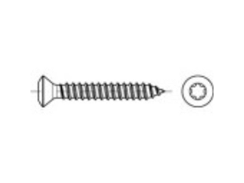 Toolcraft 145396 Underslung Linsnyckelskruvar 2 9 Mm 13 Mm Kryssning Philips Din 7983 Stål Galvaniserat 100 St