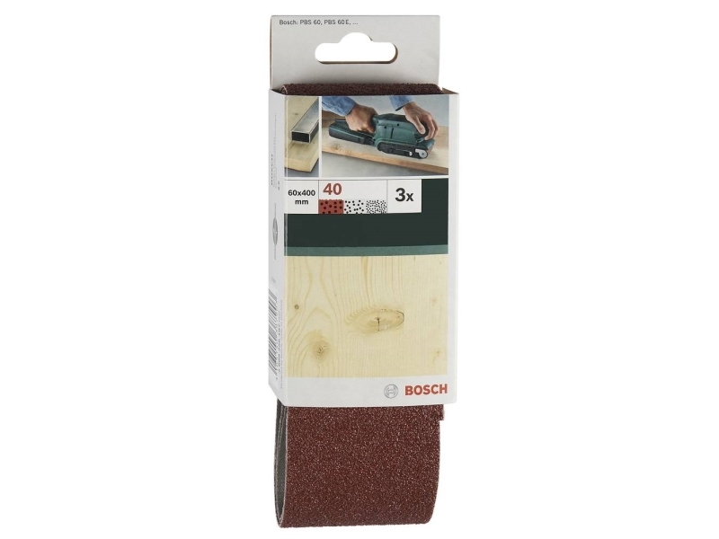 Bosch Accessories 2609256201 Slibebånd Kornstørrelse 100 (L X B) 410 Mm X 65 Mm 3 Stk