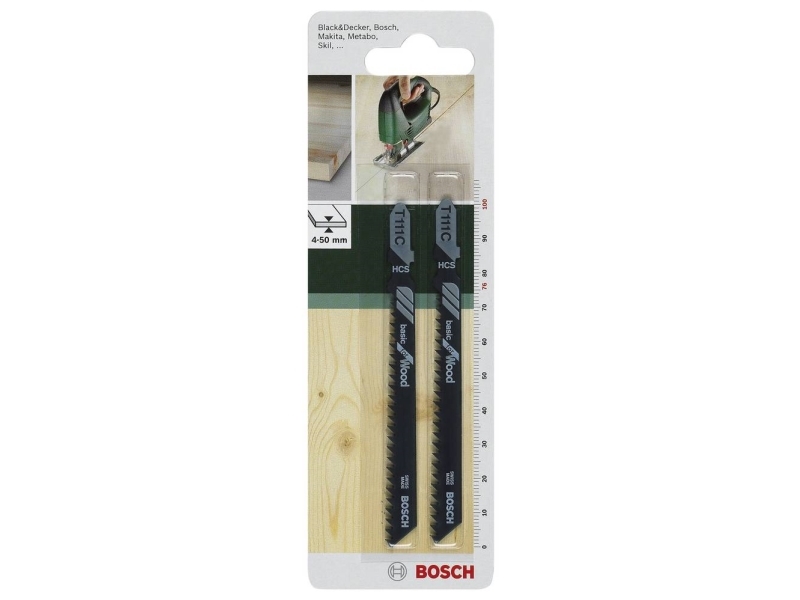 Bosch tillbehör 2609256716 sticksågblad HCS, T 111 C (2 st) | Elverktyg - Tillbehör - Tillbehör till Sticksåg | GameStuff