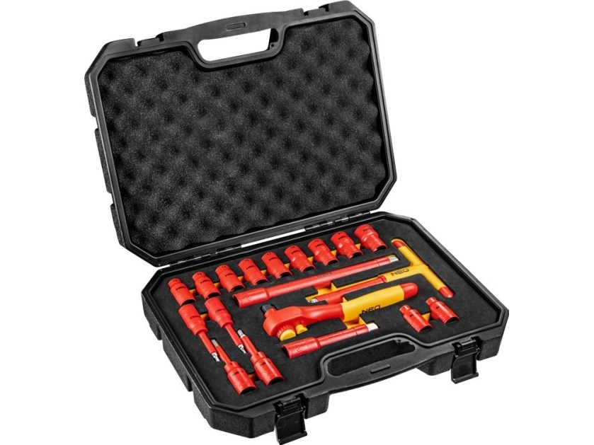 Set Of Insulated Sockets And Accessories 19Pcs [01-306]