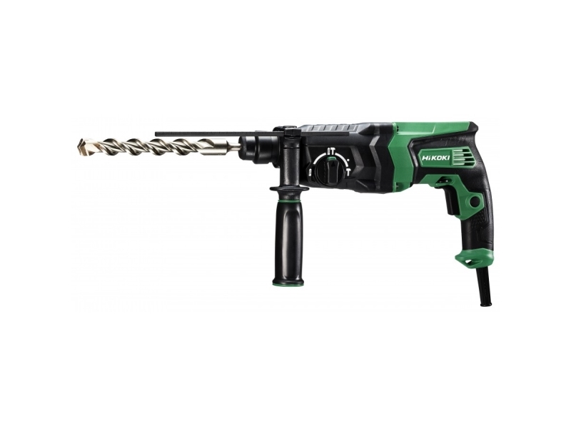 Hikoki DH26PC2, SDS Plus, Musta, Vihreä, 2,6 cm, 1100 RPM, 2,9 J, 4300 IPM