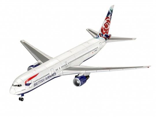 Revell Boeing 767-300ER British Airways Chelsea Rose, Luftfarkostmodell med fast vinge, Monteringssats, 1:144, Boeing 767-300ER British Airways Chelsea Rose, Alla, Plast | Leksaker - Bilar och andra fordon | GameStuff