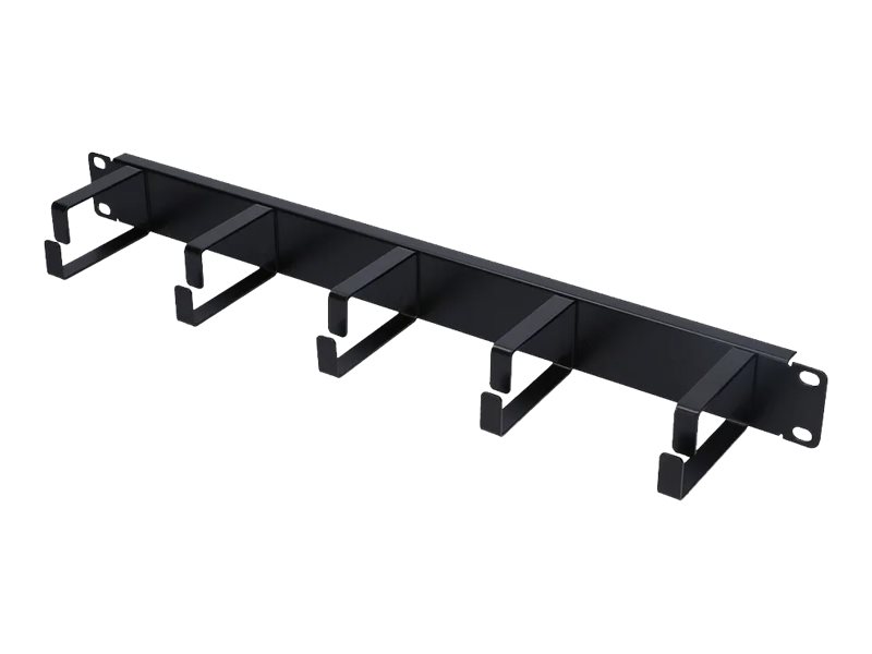 Extralink - Panel Til Kabelstyring - Stativmonterbar - Sort - 1U - 19"