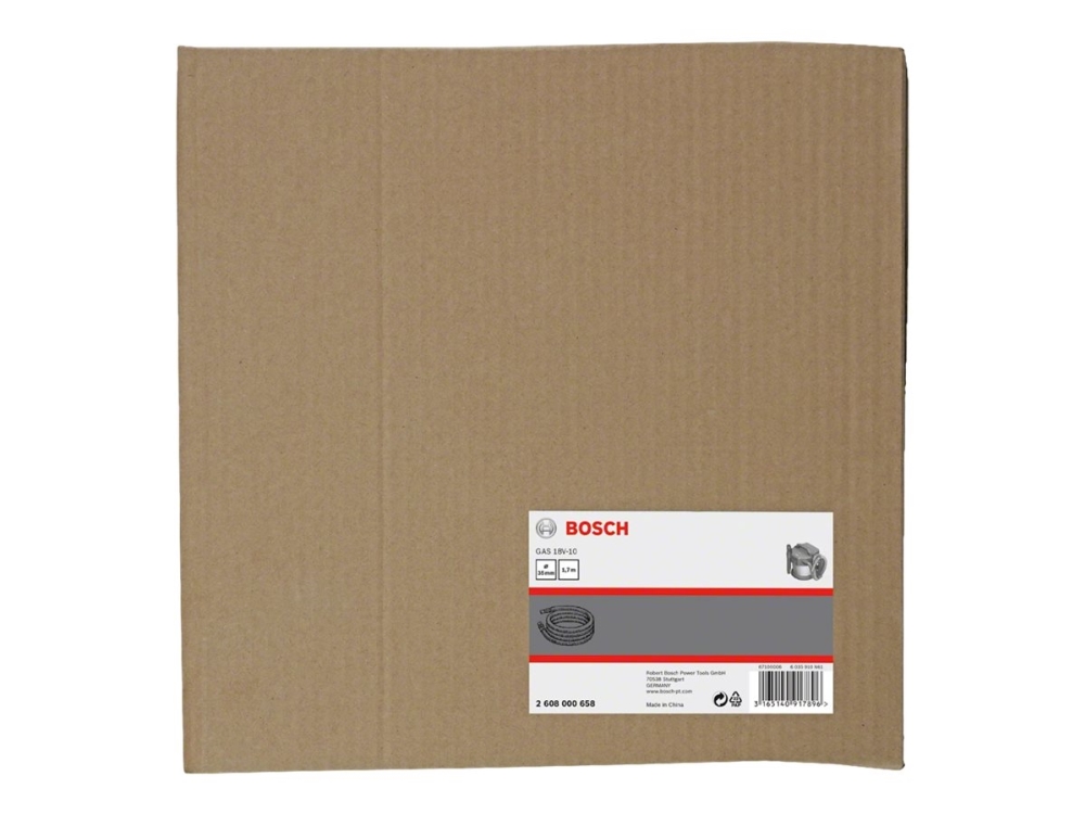 Bosch 2 608 000 658 - Qualitätsschlauch - 1.6M - Zubehör Für Den Akku Nass-/Trockensauger Gas 18V-10 L (2608000658)