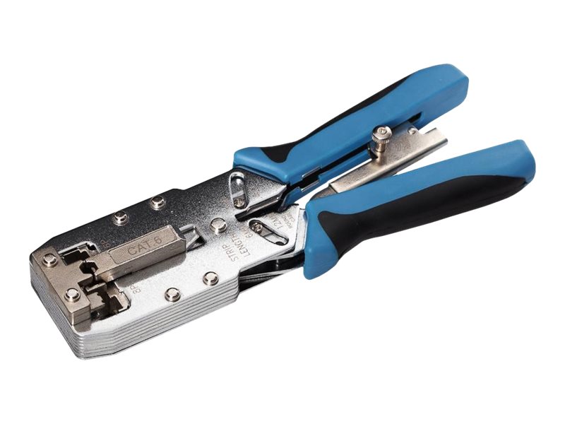 Netrack Modular Crimping Tool Rj45 8P+6P+4P+Amp Cat. 6, Pressure Control - Krimpudstyr