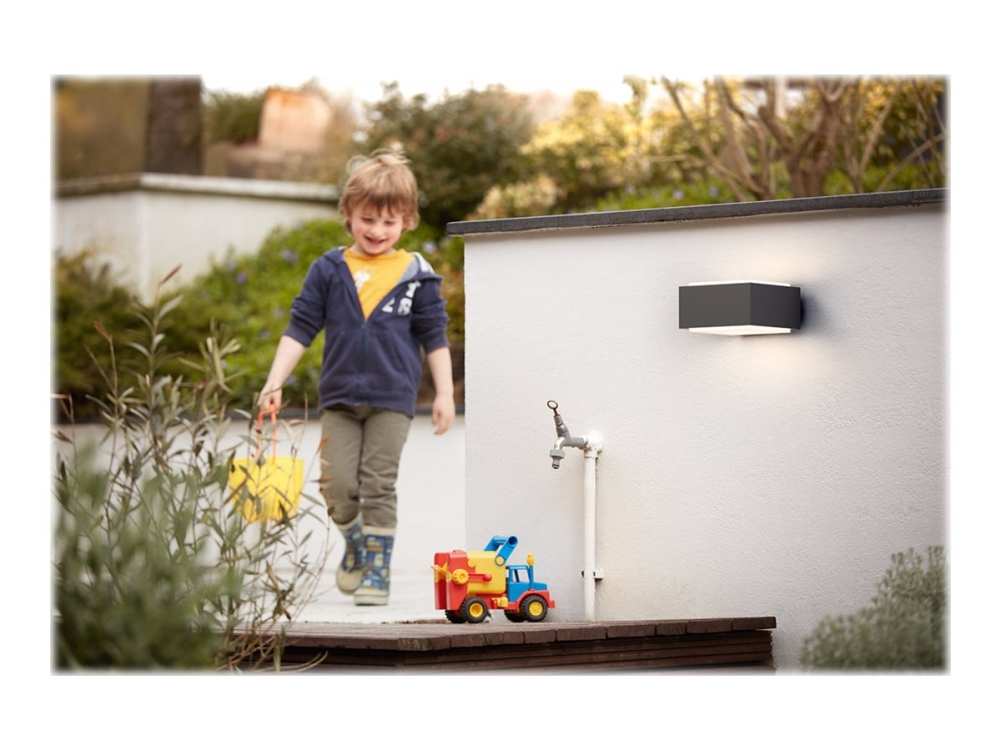 Philips myGarden Hedgehog - Vägglampa - 1 uttag - E27 - antracit | Belysning - Utomhusbelysning - Väggbelysning | GameStuff