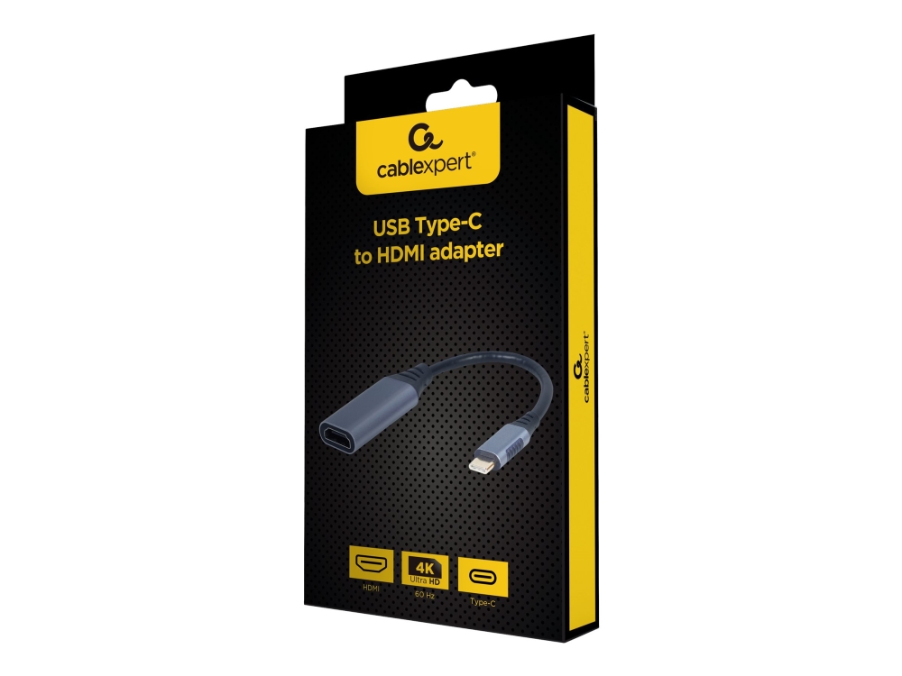 Gembird A-Usb3c-Hdmi-01, 0,15 M, Usb Typ-C, Hdmi Typ A (Standard), Männlich, Weiblich, Gerade