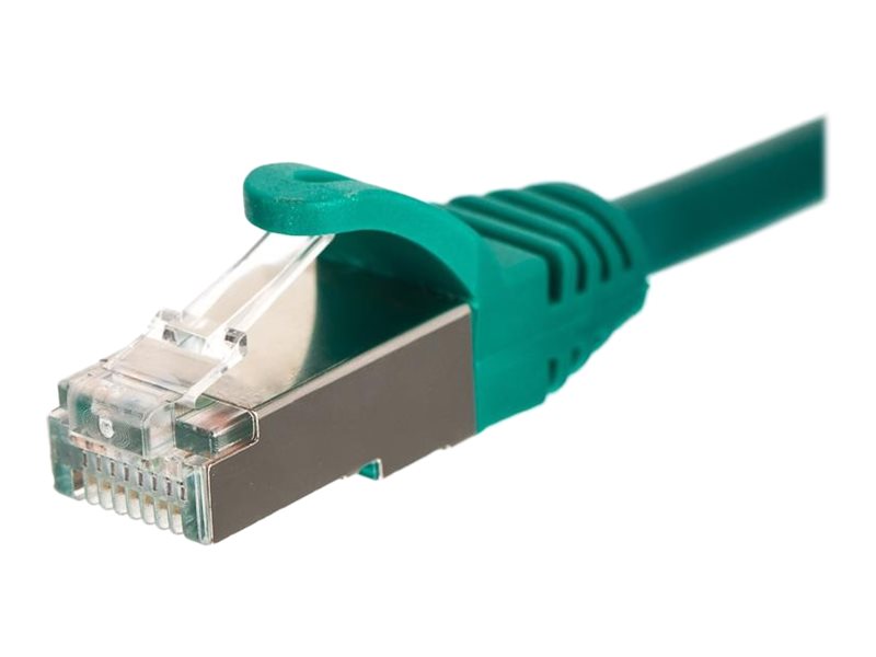 Netrack - Patchkabel - Rj-45 (Han) Til Rj-45 (Han) - 10 M - S/Ftp - Cat 5E - Formet, Knastfri - Grøn