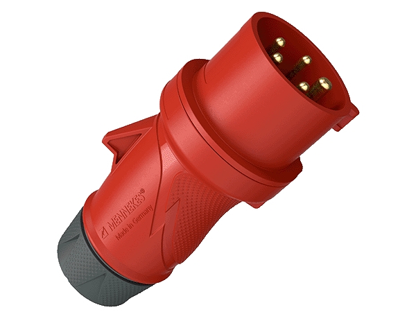 CEE-kontakt PTX S 32A/5P/6H/400V/IP54 | EL Artiklar - Cee & multipolär - Cee material | GameStuff