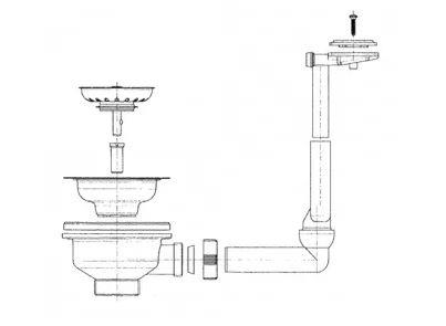 Franke Valve - Korgstoppare Avfall 3 1/2 | VVS Artiklar - Badrum - Tillbehör för toalett | GameStuff