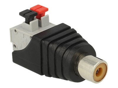 Delock 65565, Rca, Schwarz, Grau, Rot