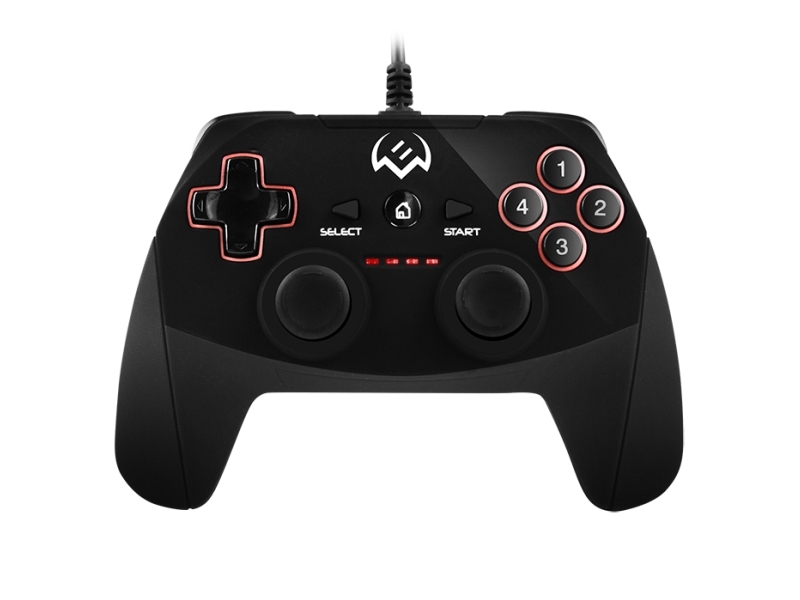 Sven Gc-250, Gamepad, Android, Pc, Playstation 3, D-Måtte, Hjemknap, Knappen Vælg, Knappen Start, Analog/Digital, Ledningsført, Usb