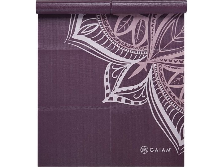 Gaiam foldbar yogamåtte lilla 2 mm
