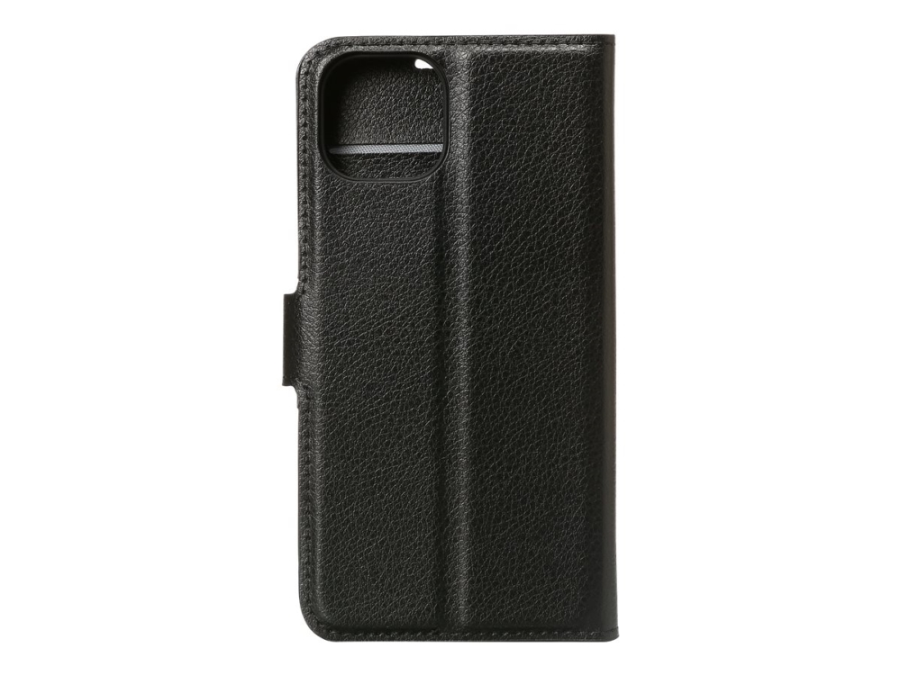 X-Shield - Flipomslag til mobiltelefon - polyurethan - sort - for Apple iPhone 13