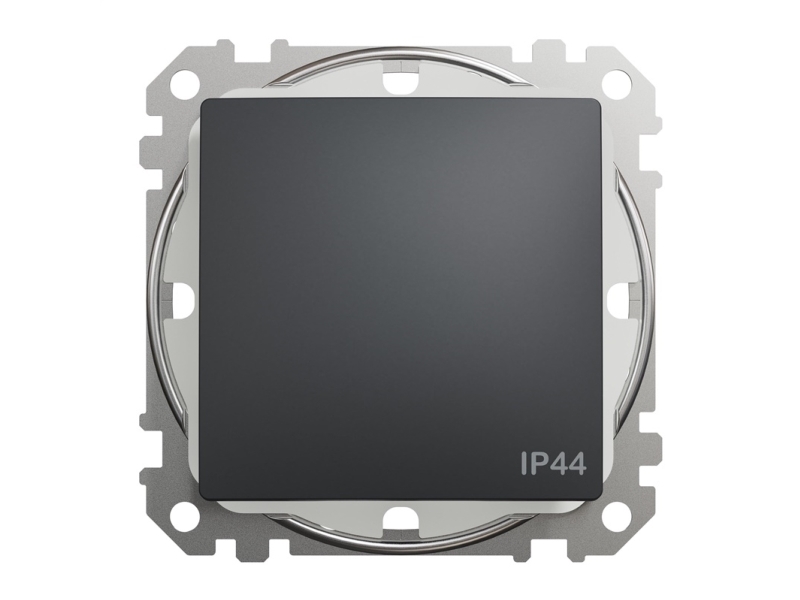 Schneider Sedna Design Enpolet Koblingsdåse/Afbryder Ip44 Sort Antracit Sdd214101