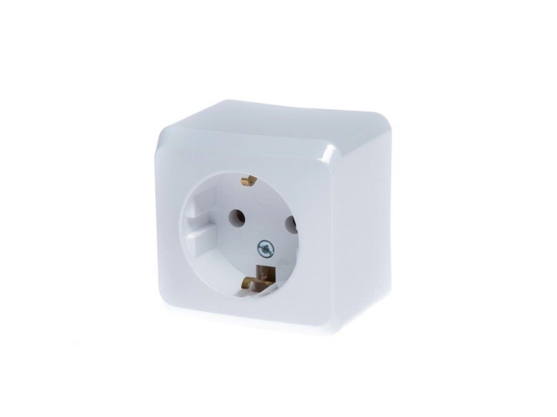 Schneider Socket Outlet Withwhite Single