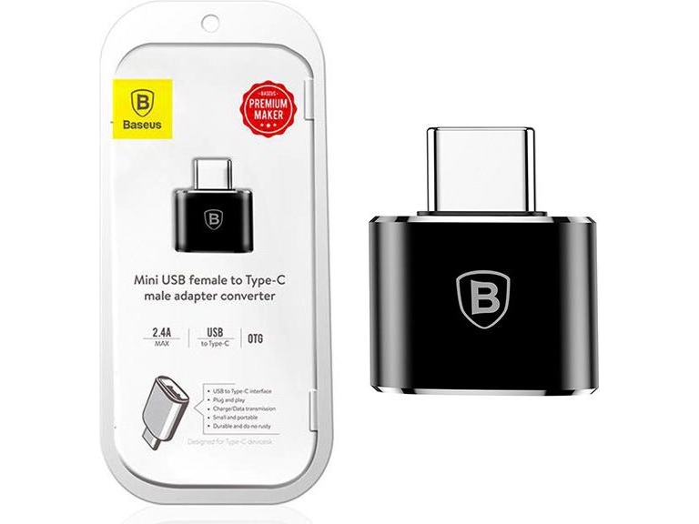 Baseus Catotg-01, Usb Typ-A, Usb Typ-C, Schwarz