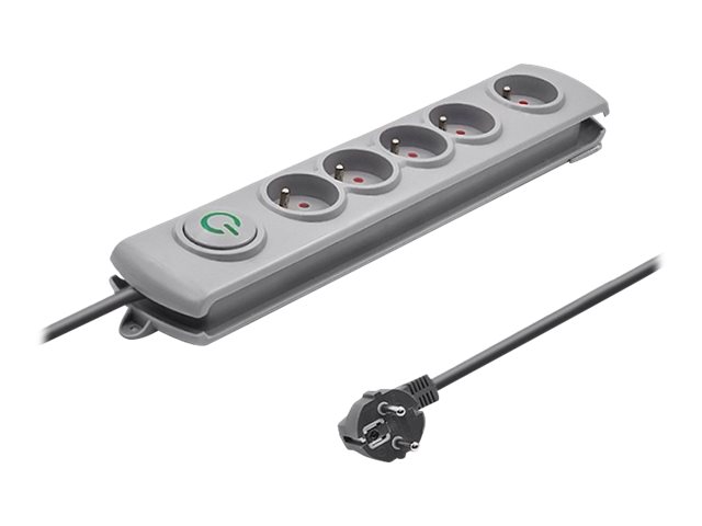Qoltec 50270, 5 Ac-Ausgänge, 230 V, 50 Hz, 10 A, 2200 W, 10 A