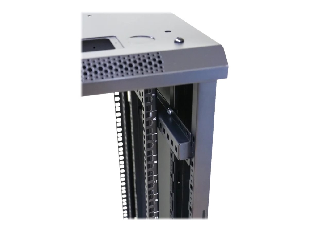 Extralink - Rack kabinet - gulvstående - sort - 27U - 19