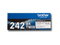 Brother Tn242 Bktwin - 2 Pakker - Sort - Original - Tonerpatron - For Brother Dcp-9017, Dcp-9022, Hl-3142, Hl-3152, Hl-3172, Mfc-9142, Mfc-9332, Mfc-