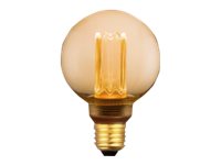 Eglo - LED-glödlampa med filament - form: G80 - E27 - 4.3 W (motsvarande 20 W) - varmt vitt ljus - 1800 K | Belysning - Ljuskälla - E27 Ljuskälla | GameStuff