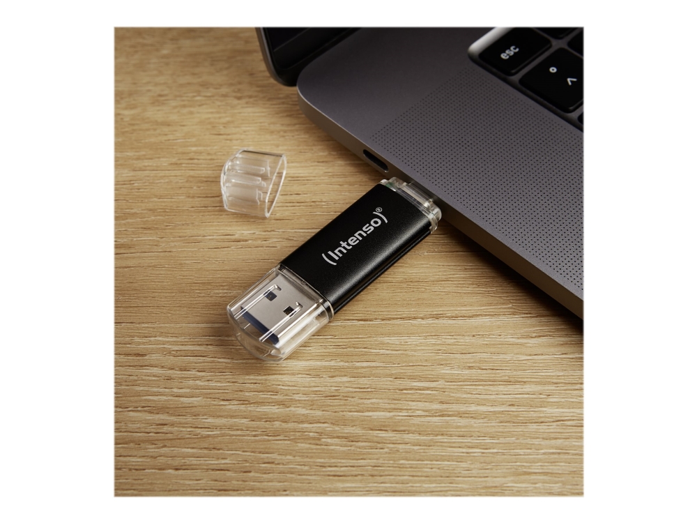 Intenso Twist Line - USB flash-enhet - 64 GB - USB 3.2 Gen 1 / USB-C - antracit | Datorkomponenter - Hårddisk & Lagring - USB-minnen | GameStuff