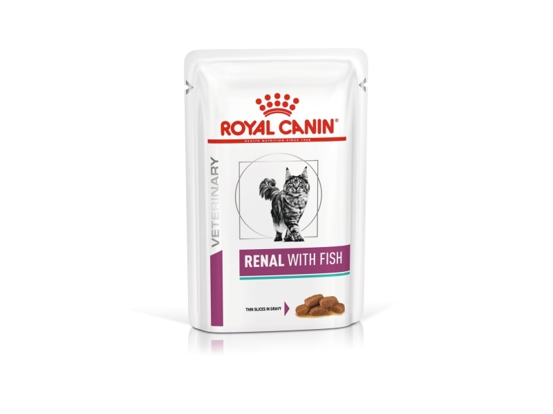 ROYAL CANIN Renal with Fish - vådt kattefoder - 12x85 g