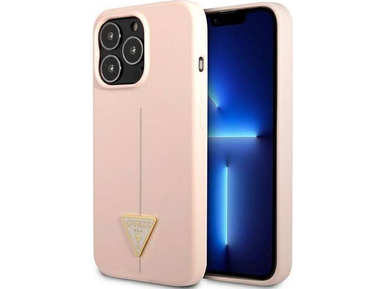Guess Guhcp13xsltgp Iphone 13 Pro Max 6.7&Quot - Pink/Pink Hardcase Silikone Trekant