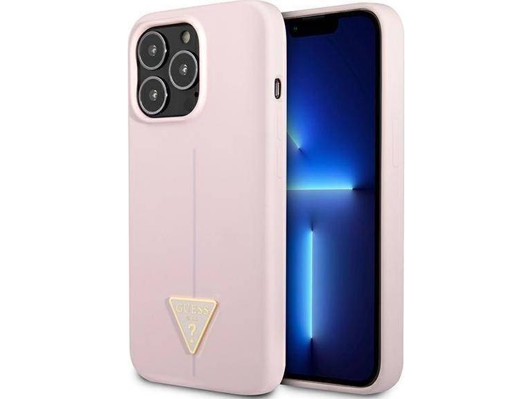 Guess Silikone Trekantetui Til Iphone 13 Pro/13 6,1" - Lilla