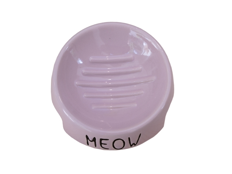 PetRageous Meow 5 inverteret skål pink