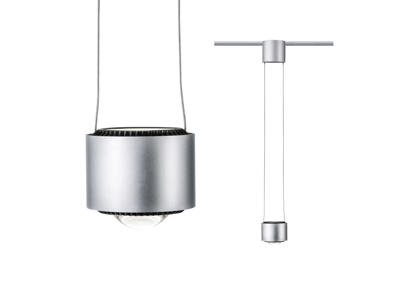 Paulmann Aldan, Fleksibel beslag, Sort, Krom, Sort, Krom, Rund, Mat, II