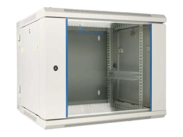 Extralink Azh - Rack Kabinet - Svingetype - Vægmonterbar - Grå - 12U - 19"