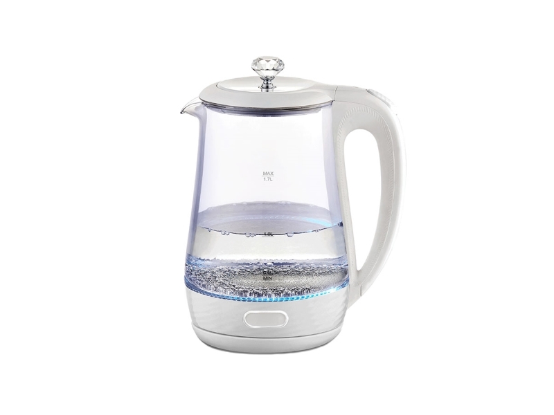 Maestro Mr-052-White Elektrischer Glas-Wasserkocher, Weiß 1,7 L (Mr-052-White)