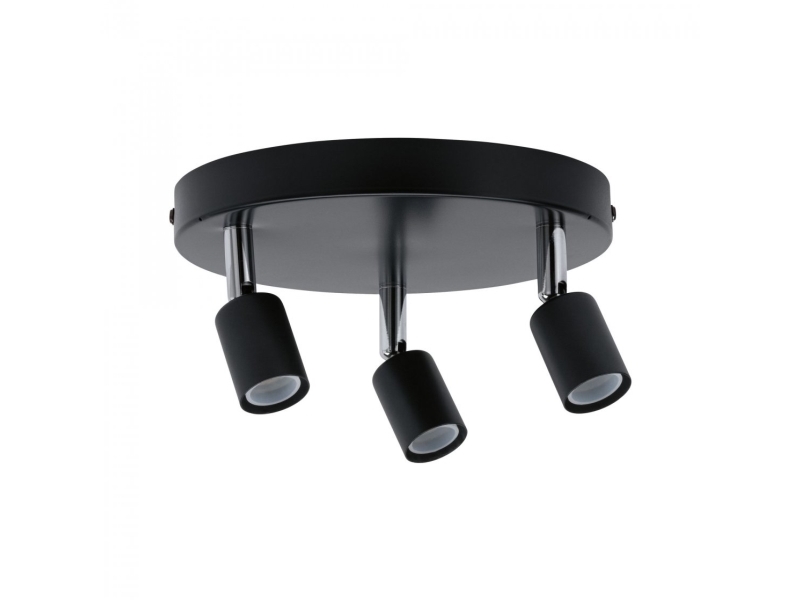 Carolina, Overflateegnet, GU10, 3 ampuller, Antrasitt, Kromfarget