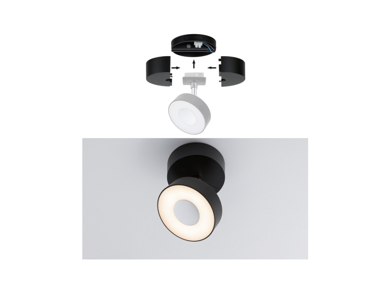 Paulmann Base Skinnebelysningsspot Led Sort