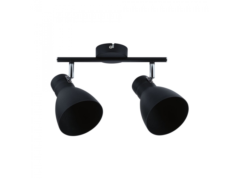 Paulmann Davy, Utanpåliggande spotlight, E27, 2 lampor, Svart | Belysning - Inomhusbelysning - Inbyggd spotlight | GameStuff