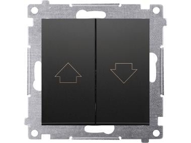 Kontakt-Simon Simon54 Jalousieschalter Dzp1.01/49 Schwarz