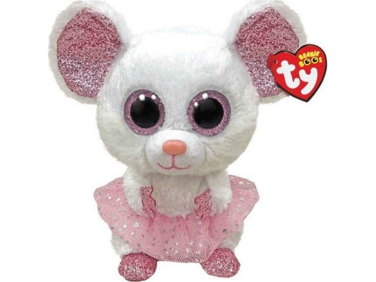 Ty Beanie Boos Nina Maus Weiß Ballerina 24Cm 36488