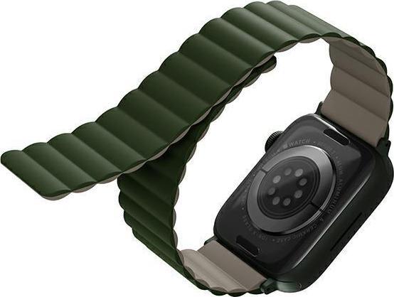 Uniq Apyrankė Revix Apple Watch Series1/2/3/4/5/6/7/8/9/Se/Se2/Ultra/Ultra 2 42/44/45/49Mm. Reversible Magnetic Žalios Spalvos