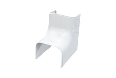 T75 yttre kant 90 gr. - 74x56 mm, vit RAL 9010 | Ventilation & Klimat - Värmepumpar - Tillbehör till värmepumpar | GameStuff