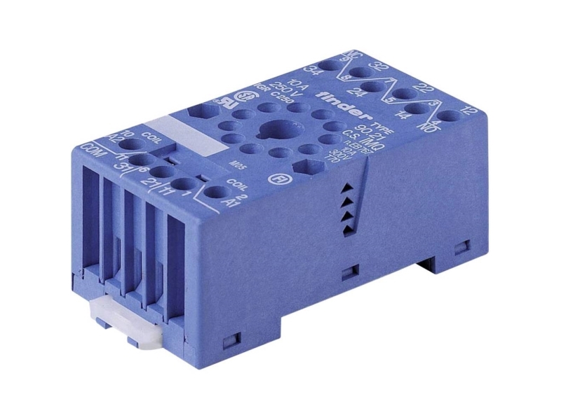 FINDER Uttag för relä 60, 11 poler, relä med stift i cirkel, uttag serie 90 | EL Artiklar - Elcentral - Diverse utrustning för svarta tavlor | GameStuff