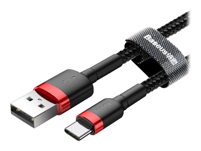 Baseus 6953156278219, Rot, Usb A, Usb C, 1 M, Männlich, Männlich